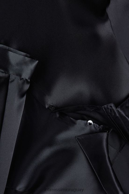 top de seda de manga larga Intimissimi mujer 019-negro V806B81375 vestir