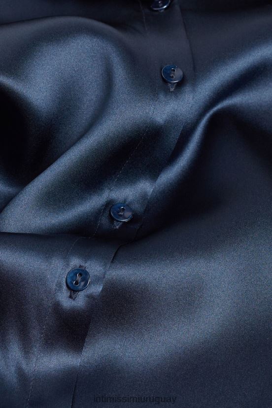 top de seda de manga larga Intimissimi mujer 1467-azul intenso V806B81374 vestir