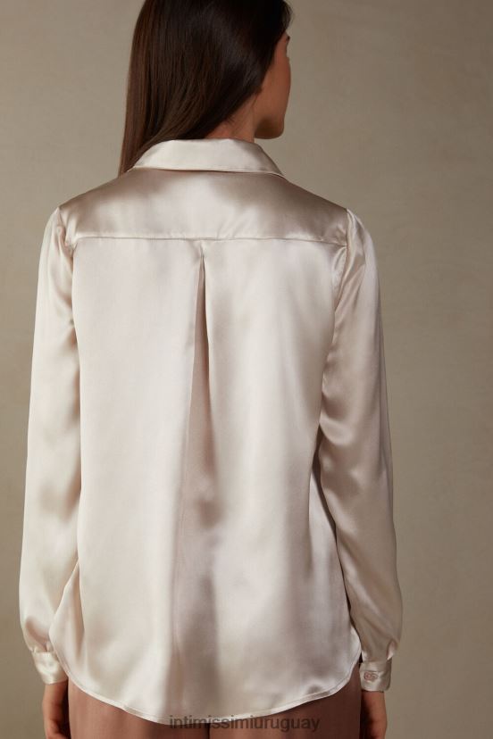 top de seda de manga larga Intimissimi mujer 2280-seda rosa V806B81373 vestir