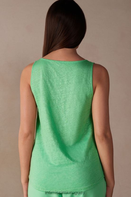 camisola de lino Intimissimi mujer 218j-manzana menta V806B81307 vestir