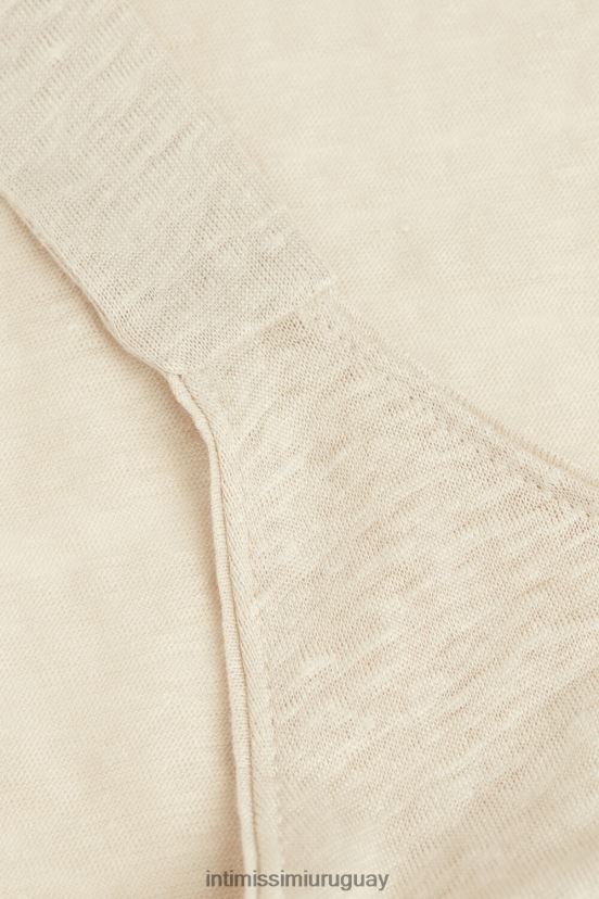 camisola de lino Intimissimi mujer 913i-cuerda beige V806B81293 vestir