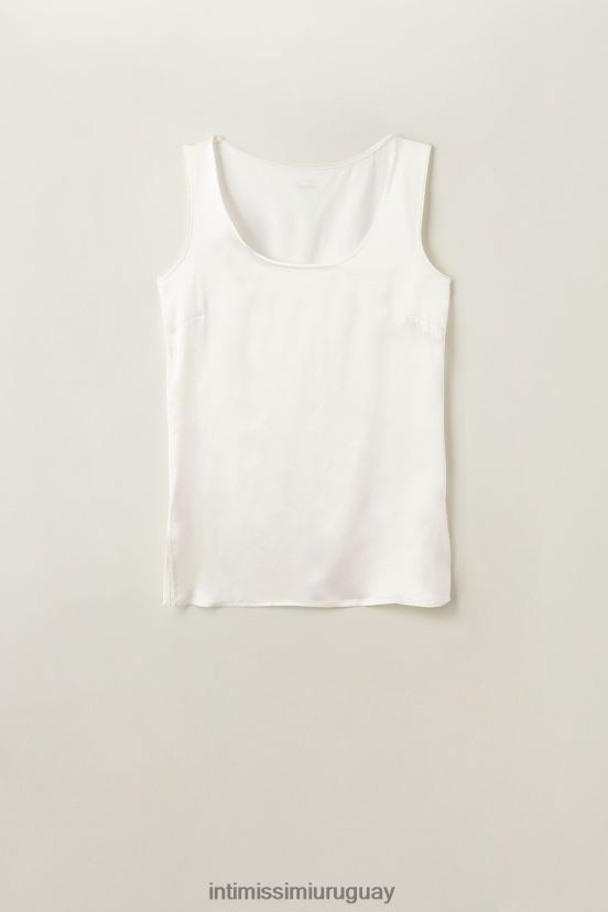 chaleco de seda y modal Intimissimi mujer 2127-blanco polvo V806B81369 vestir