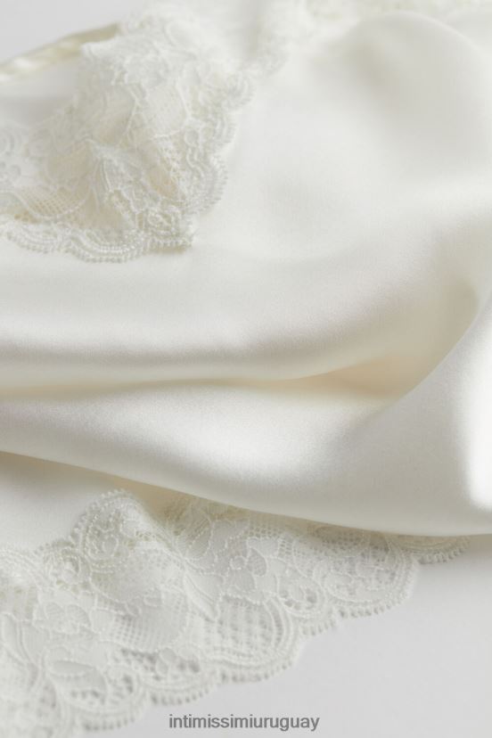 top de encaje y seda Intimissimi mujer 2127-blanco polvo V806B81473 vestir