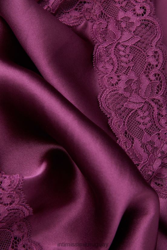 top de encaje y seda Intimissimi mujer 345j-vino morado V806B81265 vestir