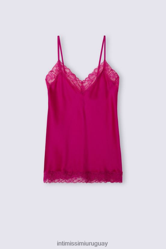 top de encaje y seda Intimissimi mujer 348j-orquídea morada V806B81260 vestir