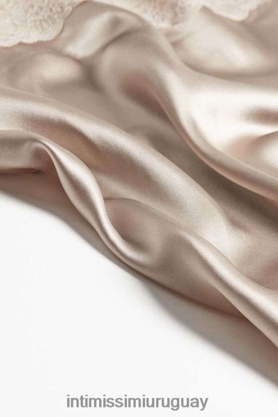 top de encaje y seda Intimissimi mujer 651i-beige polvo V806B81405 vestir