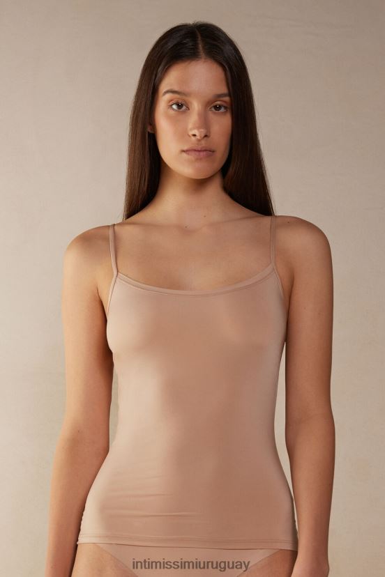 top de microfibra ultraligero Intimissimi mujer 044-beige suave V806B81276 vestir