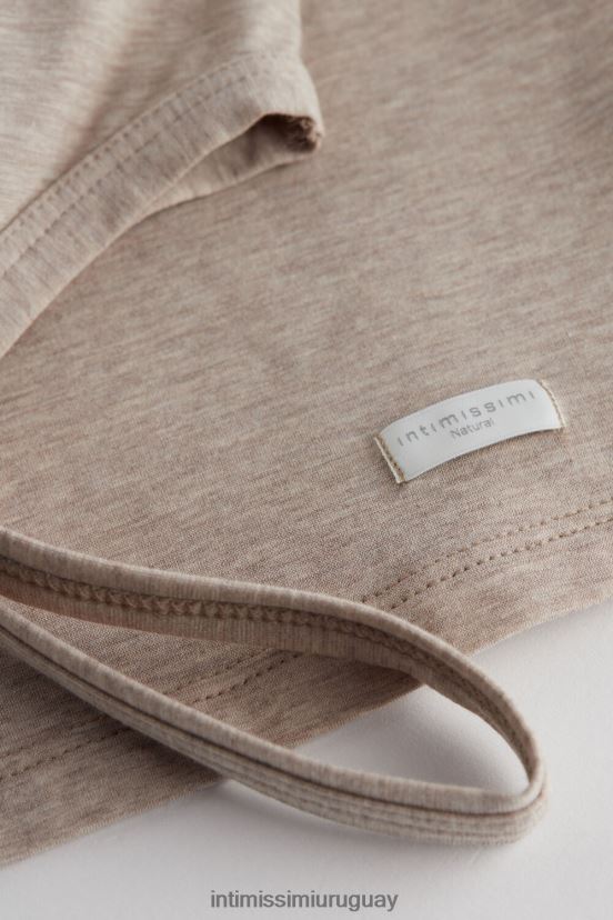 top de tirantes de algodón natural Intimissimi mujer 112i-mezcla natural V806B81441 vestir