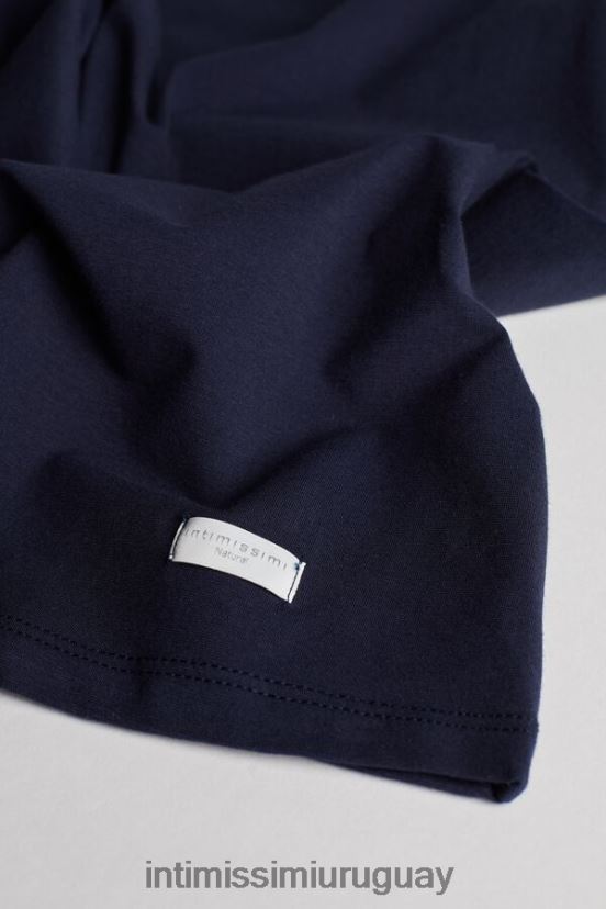 top de tirantes de algodón natural Intimissimi mujer 1467-azul intenso V806B81458 vestir