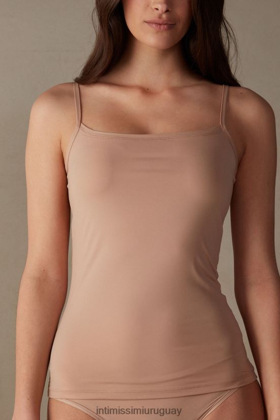 top de tirantes de microfibra ligera Intimissimi mujer 044-beige suave V806B81479 vestir