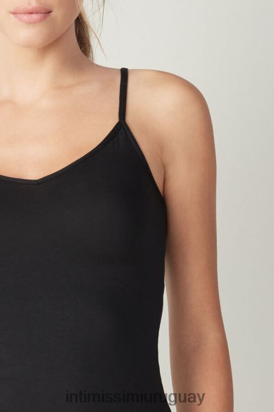 top modal Intimissimi mujer 019-negro V806B81468 vestir