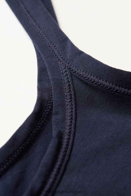 top ultraligero de algodón supima Intimissimi mujer 1467-azul intenso V806B81390 vestir