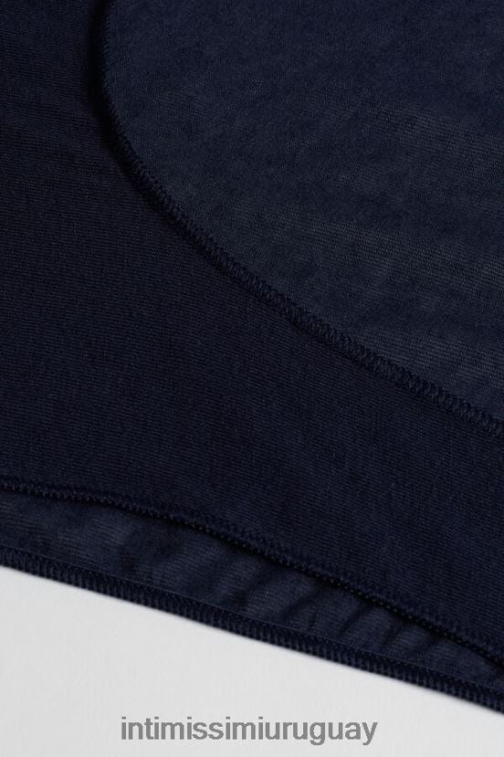 top ultraligero de cachemira y modal con hombros anchos Intimissimi mujer 1467-azul intenso V806B81436 vestir