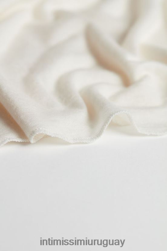 top ultraligero de cachemira y modal con hombros anchos Intimissimi mujer 231i-vainilla natural V806B81431 vestir