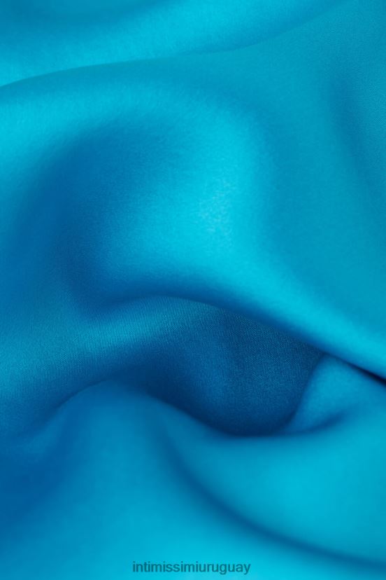 top de seda y modal de manga corta Intimissimi mujer 210j-turquesa digital V806B81318 vestir