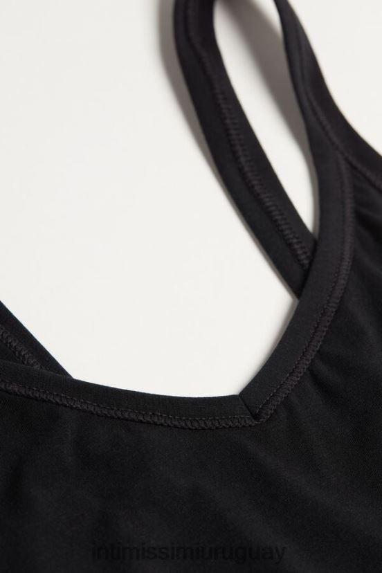 Body ultraligero de algodón supima Intimissimi mujer 019-negro V806B81404 vestir