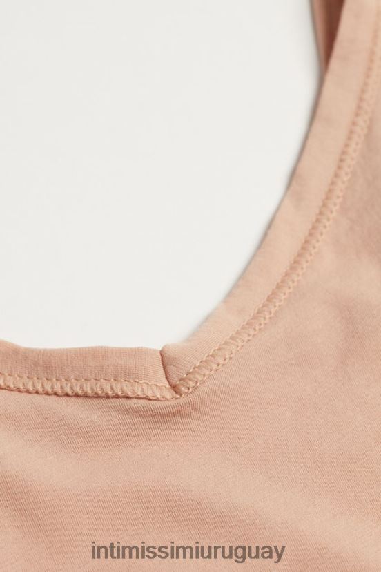 Body ultraligero de algodón supima Intimissimi mujer 044-beige suave V806B81403 vestir