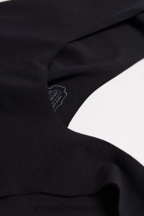 body de algodón supima con cuello redondo Intimissimi mujer 019-negro V806B81427 vestir