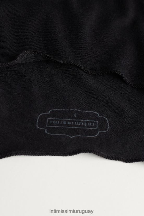 body de manga larga de modal y cachemira Intimissimi mujer 019-negro V806B81451 vestir